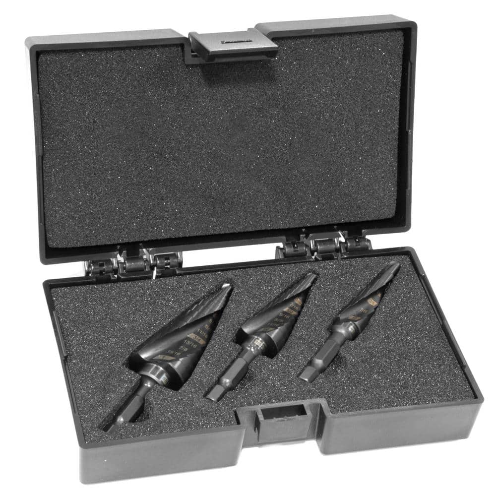 Impact-Duty Titanium Step Drill Bit Set with #2, #3, and #8 Step Drill Bits (3-Piece) price history on PriceWatchPro