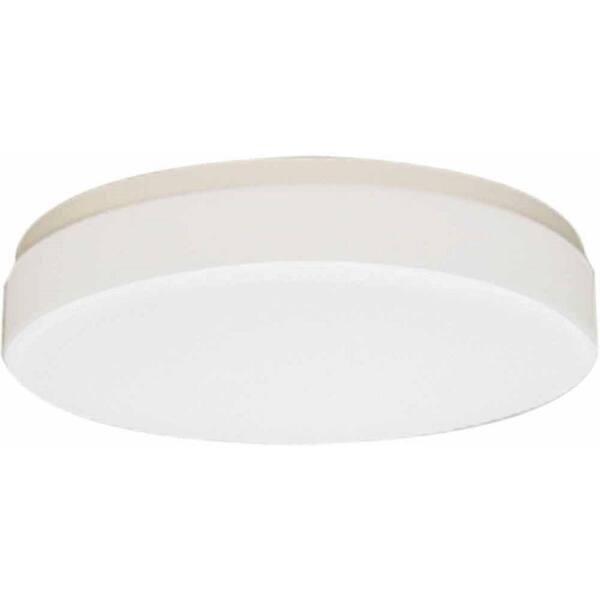 Volume Lighting 2-Light White Flush Mount