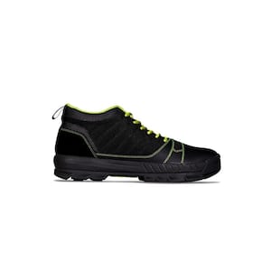 Men's Lightweight Breathable Mesh Water-Resistant Yard Work Shoe - Soft Toe - Black/Green Size 10.5(M)