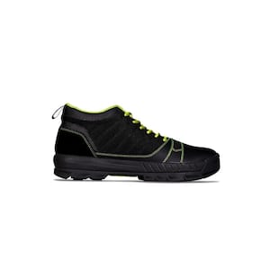 Men's Lightweight Breathable Mesh Water-Resistant Yard Work Shoe - Soft Toe - Black/Green Size 13(M)