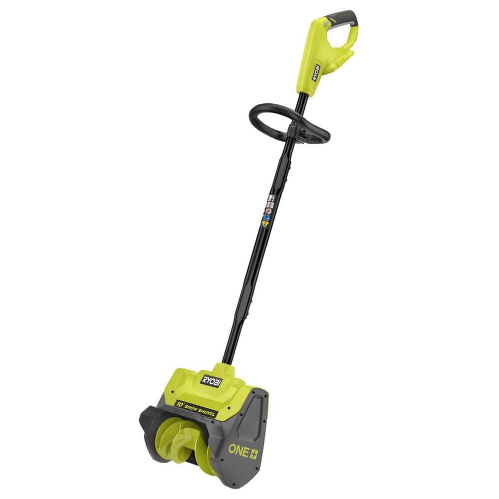 RYOBI ONE+ 18V 10 in. Single-Stage Cordless Electric Snow Shovel (Tool  Only) P2706BTL The Home Depot