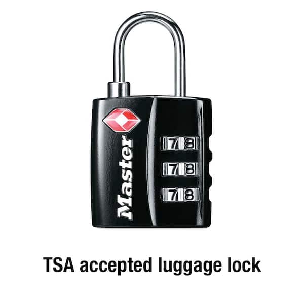 Master Lock TSA Approved Combination Luggage Lock, Resettable