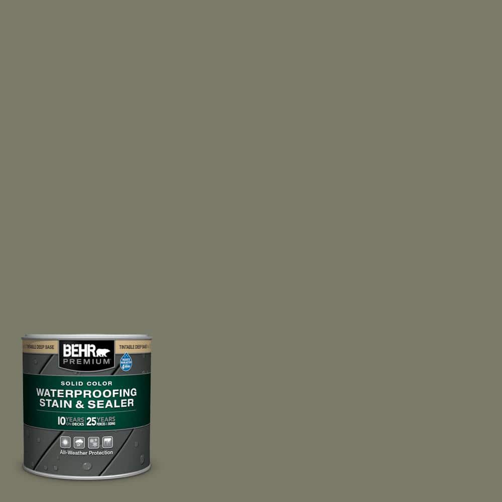 8 oz. #SC-138 Sagebrush Green Solid Color Waterproofing Exterior Wood Stain
