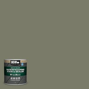 8 oz. #SC-138 Sagebrush Green Solid Color Waterproofing Exterior Wood Stain and Sealer Sample