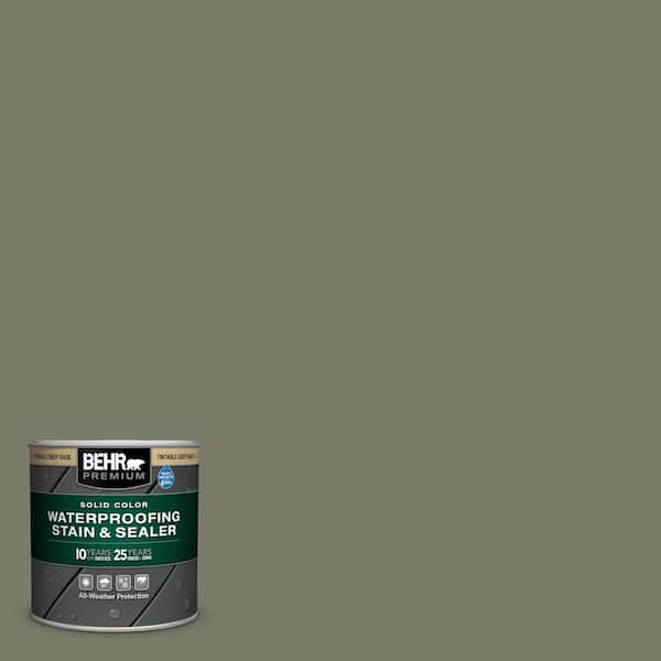 BEHR PREMIUM 8 oz. #SC-138 Sagebrush Green Solid Color Waterproofing Exterior Wood Stain and Sealer Sample