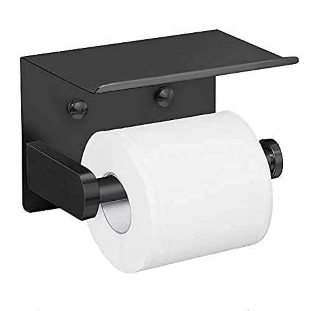 Simple toilet roll holder “extra strong”, black – PROOX GmbH