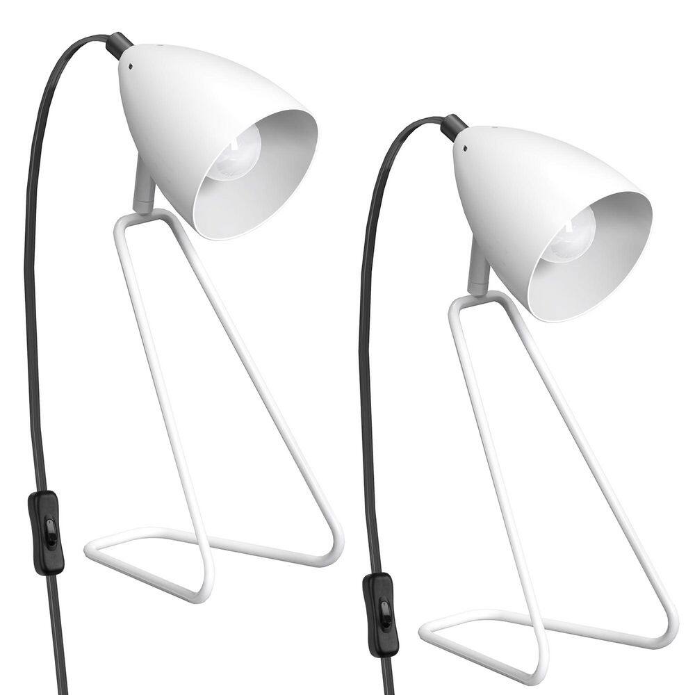 12.5 in. Modern White Table Lamp Set of 2,350° Rotatable Small Desk Lamp for Study, Bedroom, Office, Dorm price history on PriceWatchPro