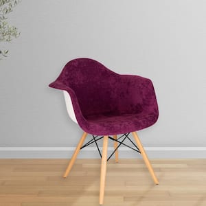 Willow Purple Velvet Arm Chair Set of 4