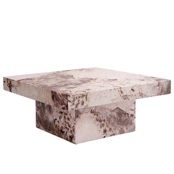 Acme Furniture Fultan 36 in. Engineered Stone Finish Square Acme Furniture Fultan 36 in. Engineered Stone Finish Square