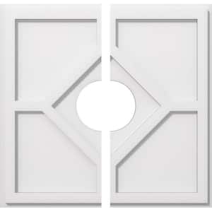 1 in. P X 7 in. C X 20 in. OD X 5 in. ID Embry Architectural Grade PVC Contemporary Ceiling Medallion, Two Piece