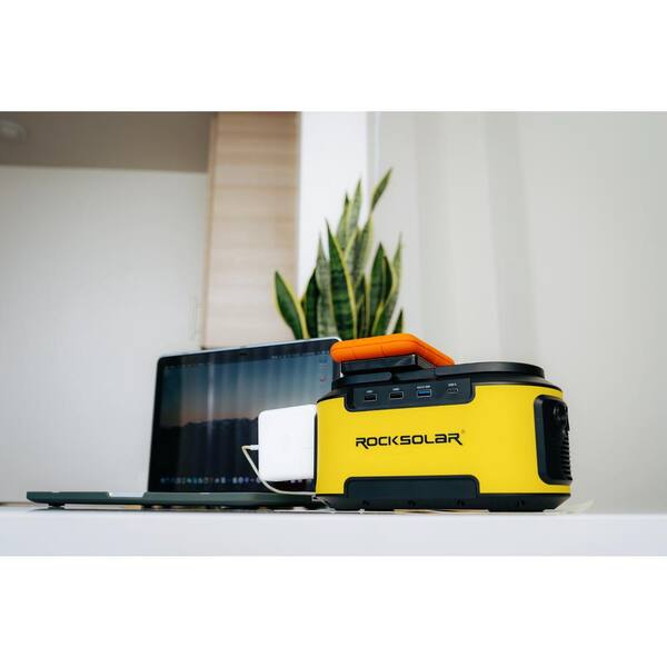 ROCKSOLAR Ready 200-Watt Power Station Plus 60-Watt Foldable Solar Panel Solar Generator Kit