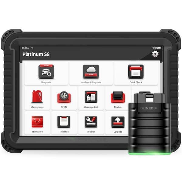 Thinkcar 8 in. OBD2 Scanner Tablet Professional Vehicle Diagnostic