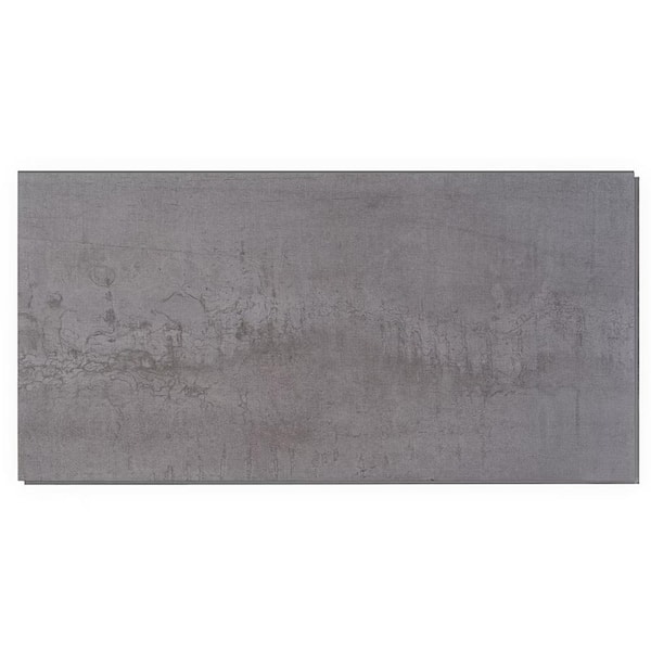 Ivy Hill Tile Take Home Sample- Angela Harris Metallic Steel 6 in. x 0.19 in. Click Lock Matte Waterproof Luxury Vinyl Plank Flooring