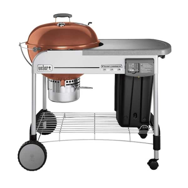 Weber Performer Platinum 22-1/2 in. Charcoal Grill in Copper