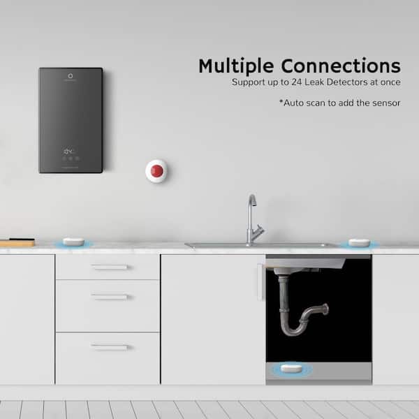 meross Smart Water Sensor Alarm 3 Pack, WiFi Water Leak Detector Support  Apple HomeKit, SmartThings, IP67 Waterproof with App Alerts, Alarm, 100M  Range for Home Basement Kitchen (Meross Hub Included)