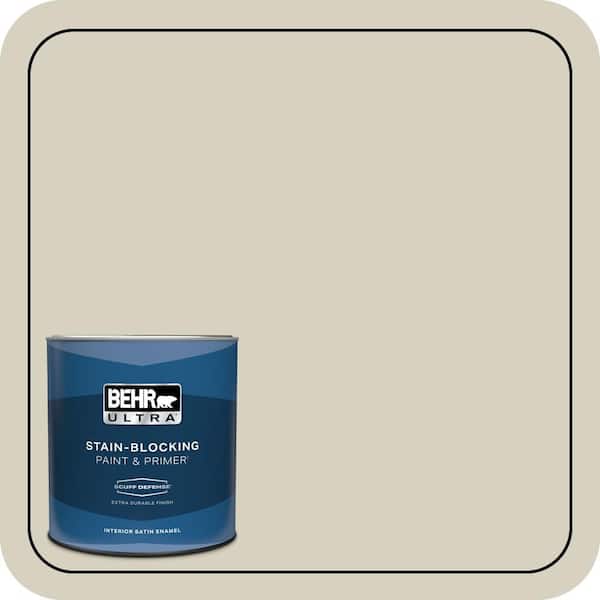 BEHR ULTRA 1 qt. #PPF-14 Traditional Tan Extra Durable Satin Enamel Interior Paint & Primer