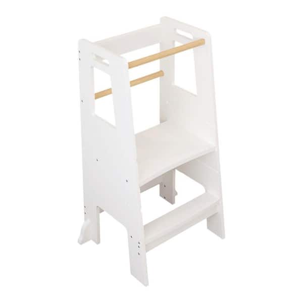 Avex 2-Step 1.5 ft. Reach Height MDF Kids Standing Tower Step Stool with 150 lb. Load Capacity