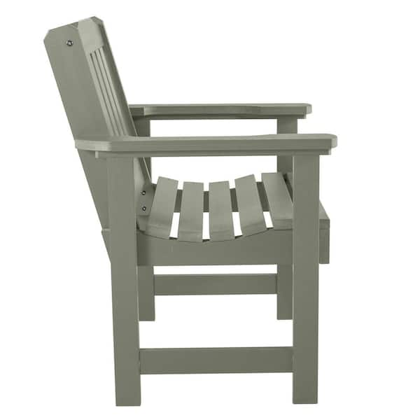 Highwood Lehigh Eucalyptus Recycled Plastic Outdoor Garden Chair