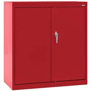 Classic Series ( 36 in. W x 36 in. H x 18 in. D ) Steel Counter Height Freestanding Cabinet in Red