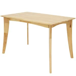 James 4 ft. Natural Rectangular Dining Table