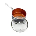3 qt. Aluminum Ti-Ceramic Nonstick Sauce Pan with Glass Lid
