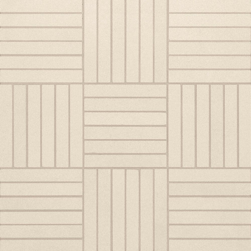 Sample-Sahara 4 in. x 5 in. Matte White Porcelain Mosaic Subway Tile price history on PriceWatchPro