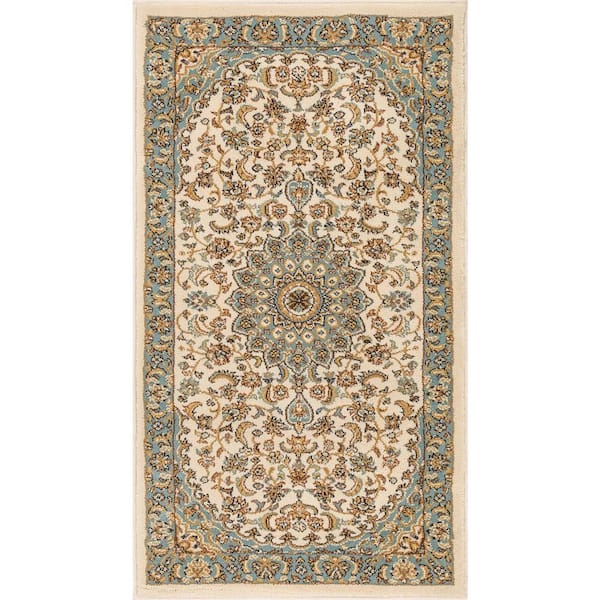 Well Woven Timeless Aviva Ivory 2 ft. x 4 ft. Traditional Area Rug ...