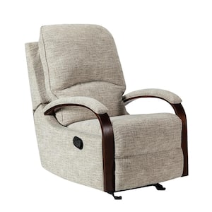 Deccan Beige Manual Nursery Chair Rocking Recliner for Living Room