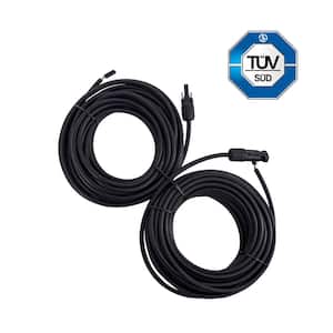 40 ft. 10 AWG Adaptor Kit Female and Male Connectors Connect Solar Panel and Charge Controller