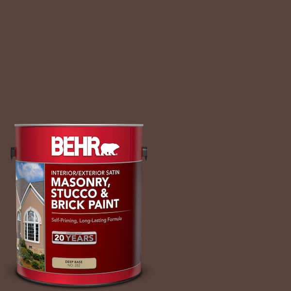 BEHR 1 gal. #S-G-790 Bear Rug Satin Interior/Exterior Masonry, Stucco and Brick Paint