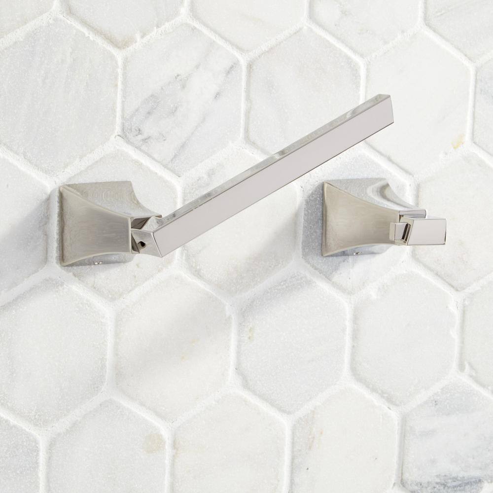 Polished Nickel Square Wall Mounted Toilet Paper Holder