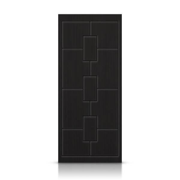 CALHOME 36 in. x 80 in. Hollow Core Black Painted Composite MDF Interior Door Slab