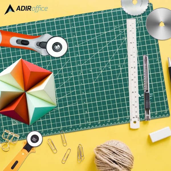 24 in. x 36 in. Self Healing Reversible Cutting Mat, Green/Black