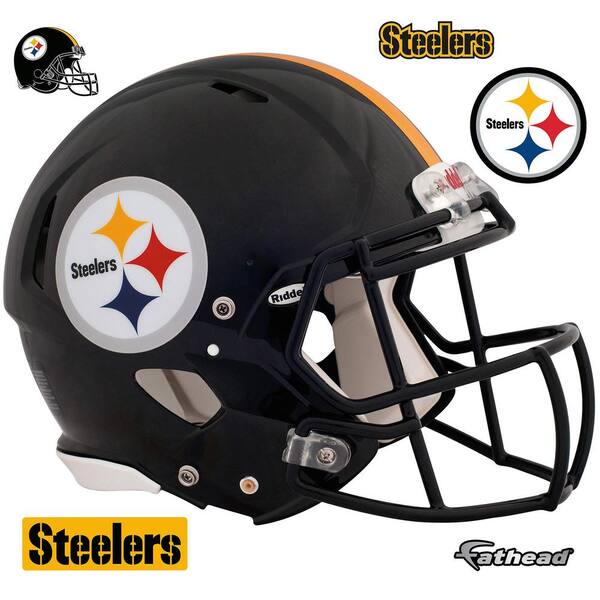 Fathead 45 in. H x 56 in. W Pittsburgh Steelers Helmet Wall Mural
