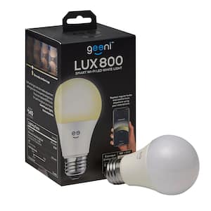 LUX 800 60W Equivalent White Dimmable A19 Smart LED Bulb