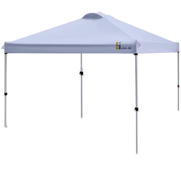 Unbranded 10 ft. x 10 ft. Pop Up Canopy, Portable Folding Instant Canopy Tent with Roller Bag, 4 Sand Bags