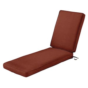 Montlake FadeSafe Heather Henna Outdoor Chaise Lounge Cushion