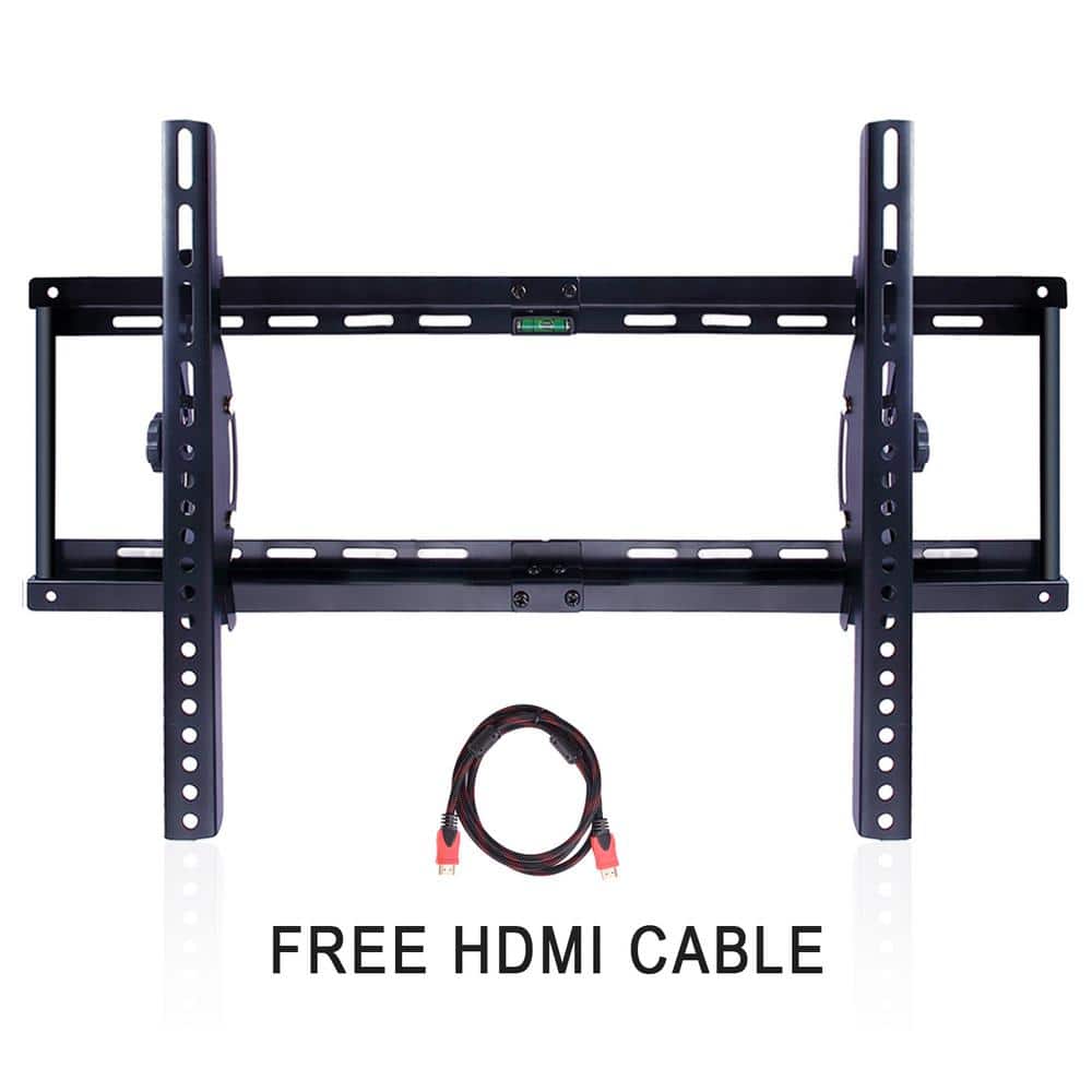 Aspectek Tilting TV Wall Mount Brackets with HDMI Cable for 37 in. - 70 in. TVs, Black -  W6HE3226