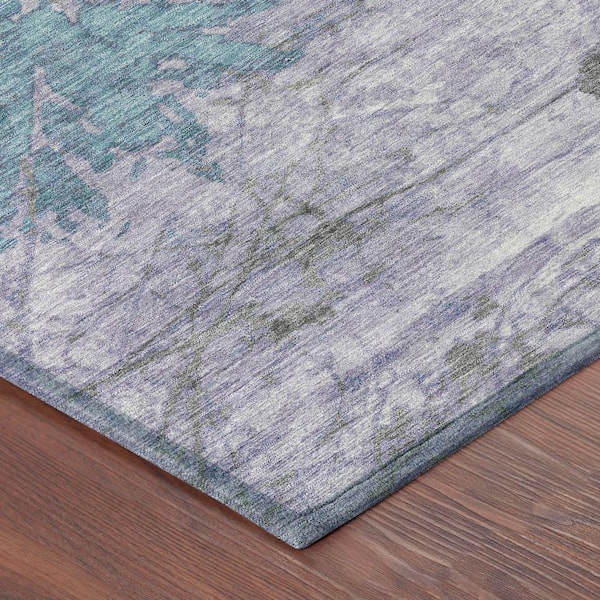 Chantille Machine Washable Indoor/Outdoor Abstract ACN2654 Lavender 3 ft. x 4 ft. Area Rug