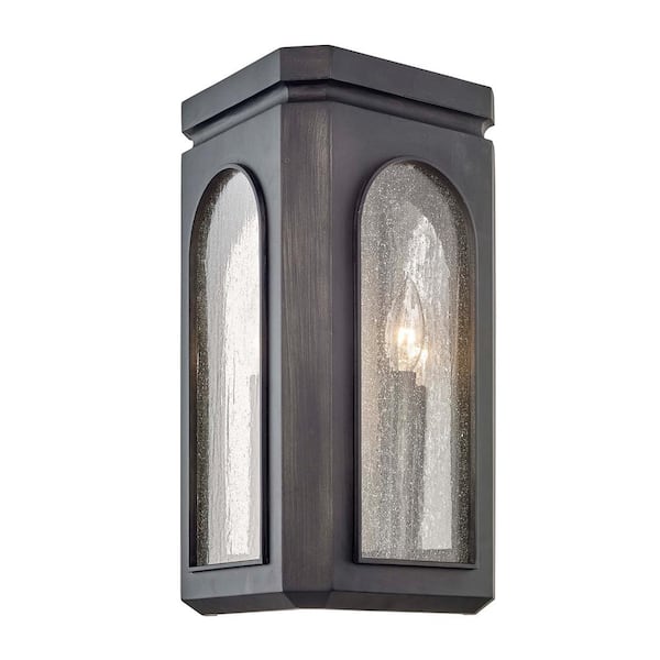 Troy Alton 3-Light Graphite Outdoor Wall Mount Sconce