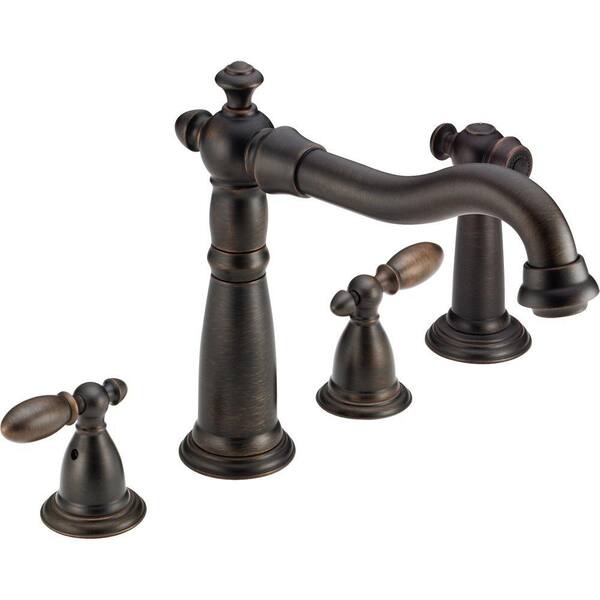 Delta Victorian 2-Handle Standard Kitchen Faucet in Venetian Bronze
