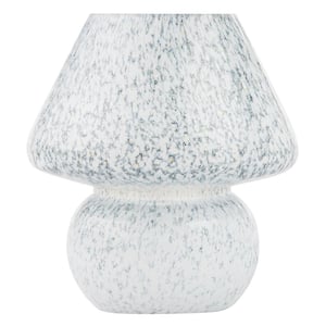 Serena 8.75 in. Green/Blue Glass Mushroom Accent Lamp