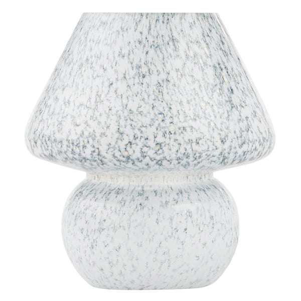 River of Goods Serena 8.75 in. Green/Blue Glass Mushroom Accent Lamp