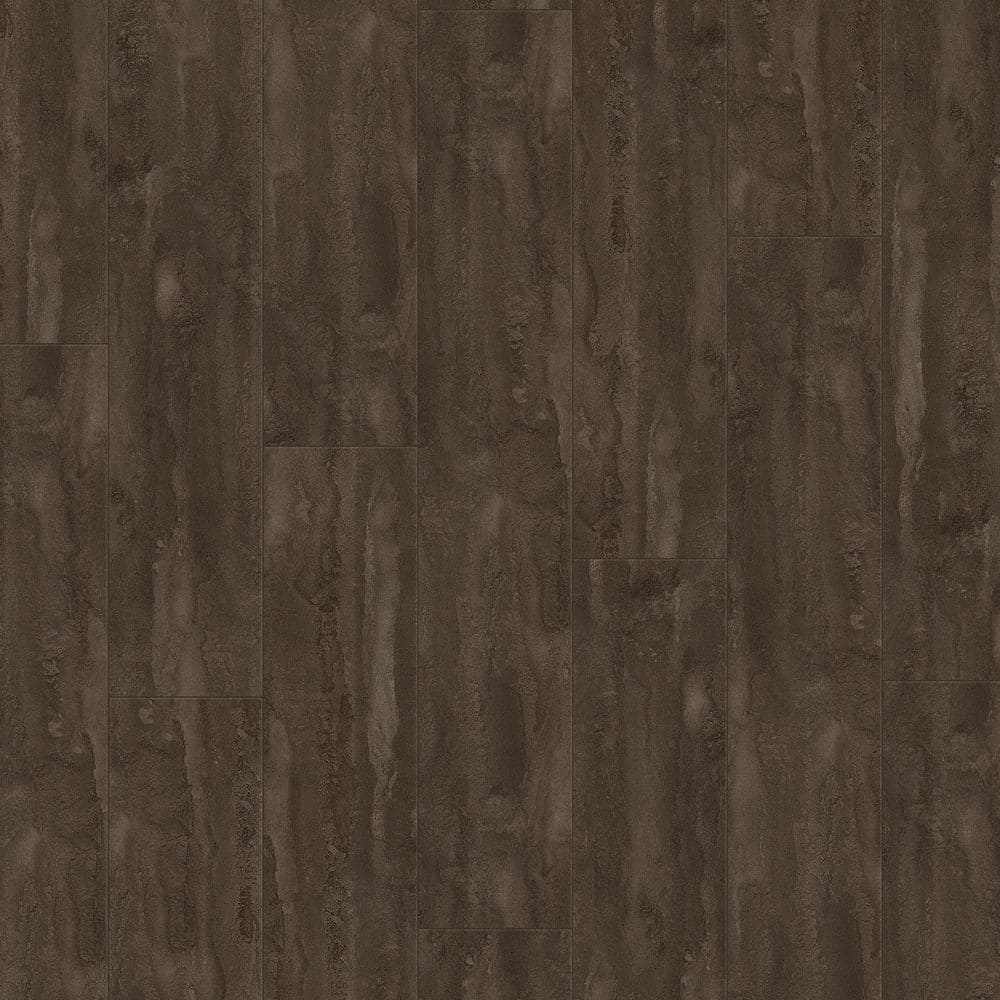 Fieldstone Slate Gray 10 mm T x 8 in. W Waterproof Laminate Wood Flooring (