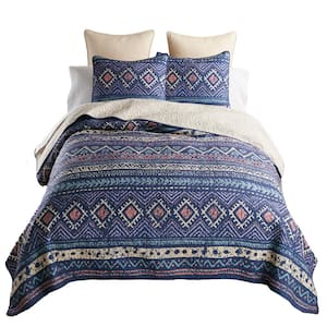 Desert Verbena UCC 3-Piece Multicolor Polyester Queen Quilt Set