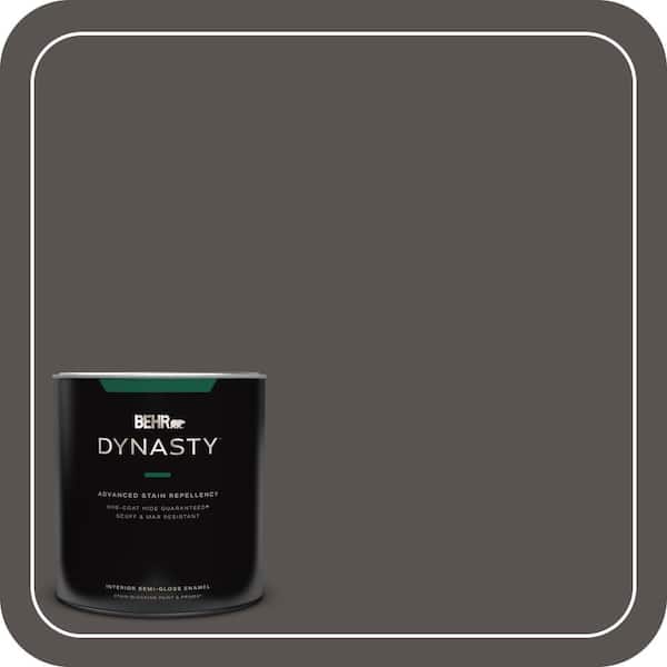 BEHR DYNASTY 1 qt. #BXC-23 Catskill Brown Semi-Gloss Enamel Interior Stain-Blocking Paint and Primer