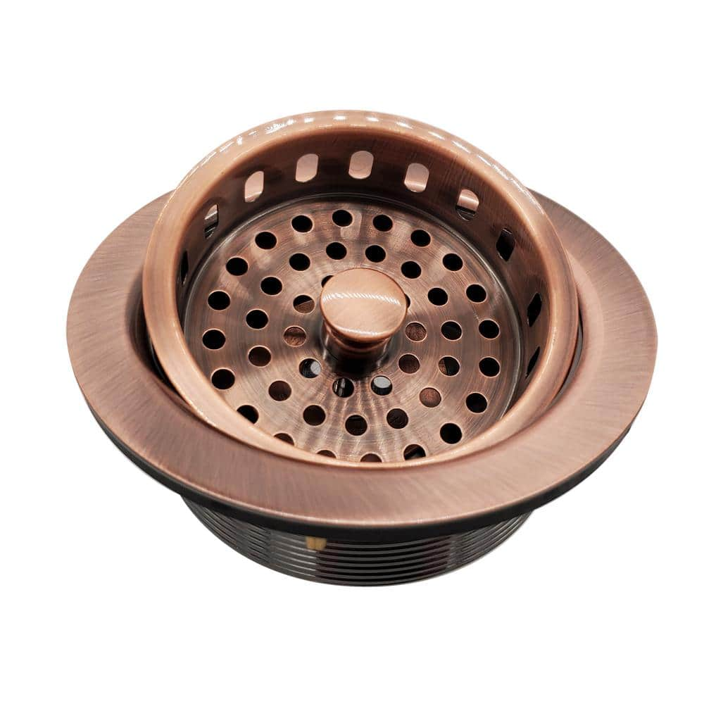 copper sink strainer basket        
        <figure class=