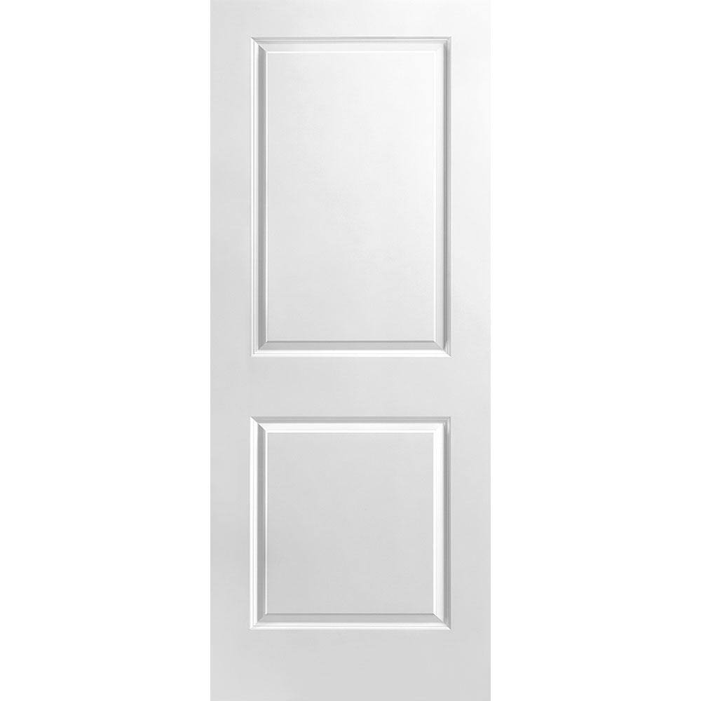 Masonite 34 in. x 80 in. 2-Panel Square Hollow Core White Primed