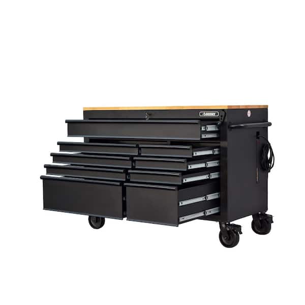 Reviews for Husky 52 in. W x 25 in. D Heavy Duty 9-Drawer Mobile