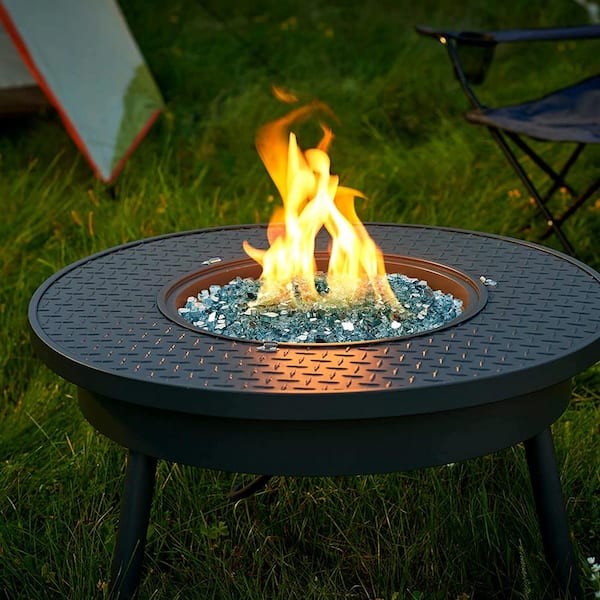 20Ib Fire Glass For Fire Pit - 1/2 Inch Reflective Burundi